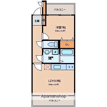 サンサーラＭ ｜東京都府中市武蔵台１丁目(賃貸マンション1LDK・3階・41.79㎡)の写真 その2