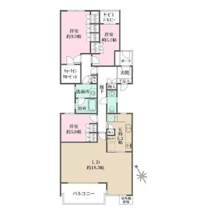 Ｕガーデン杉並 203｜東京都杉並区南荻窪２丁目(賃貸マンション3LDK・2階・108.36㎡)の写真 その2