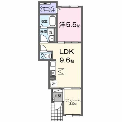 サンリット 102｜東京都府中市是政２丁目(賃貸アパート1LDK・1階・40.11㎡)の写真 その2