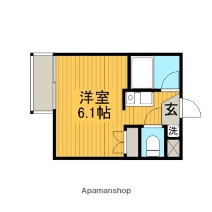 グリーンハーモニー 102｜神奈川県座間市相模が丘４丁目(賃貸マンション1R・1階・17.13㎡)の写真 その2