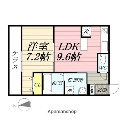 ハーミットクラブハウストゥギャザー花月（仮） 102｜神奈川県横浜市鶴見区東寺尾中台(賃貸アパート1LDK・1階・40.23㎡)の写真 その2