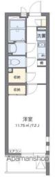 クレイノ港北II 2階1Kの間取り