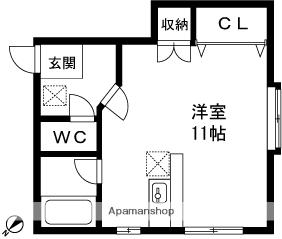 ドミール金房 201｜新潟県長岡市金房２丁目(賃貸アパート1R・2階・27.32㎡)の写真 その2