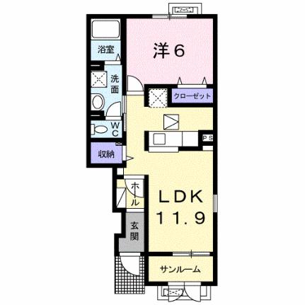 アルモニー 103 ｜ 新潟県見附市今町３丁目（賃貸アパート1LDK・1階・46.35㎡） その2