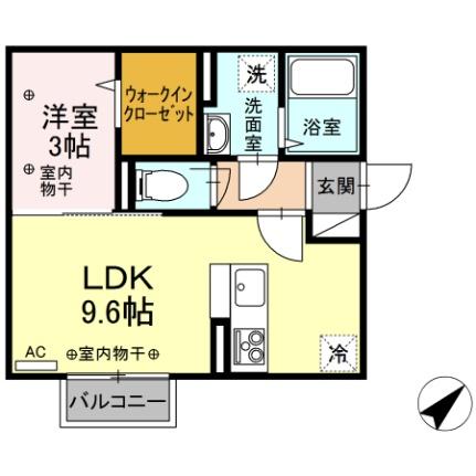 ヴィラローザ 203 ｜ 新潟県長岡市豊田町（賃貸アパート1LDK・2階・32.61㎡） その2