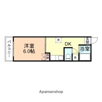 レッヒェルン東上関 201 ｜ 富山県高岡市東上関（賃貸マンション1DK・2階・22.84㎡） その2