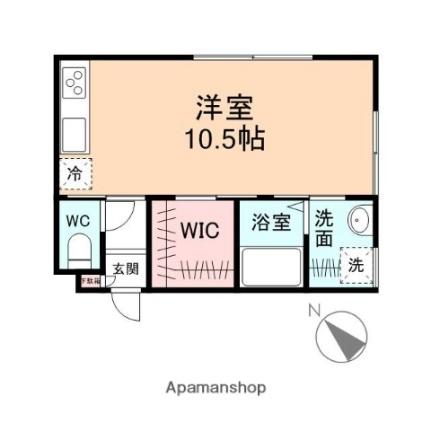 プライオリ中神　Ａ棟 103｜富山県砺波市中神５丁目(賃貸アパート1R・1階・28.98㎡)の写真 その2