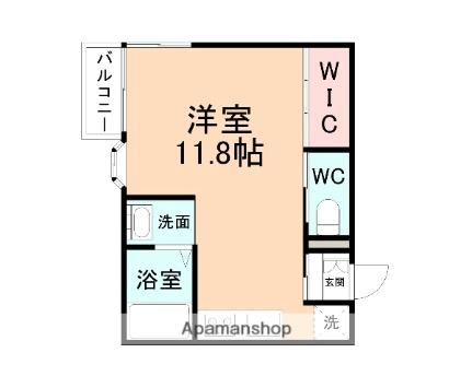 富山県富山市下奥井１丁目（賃貸アパート1R・1階・27.94㎡） その2