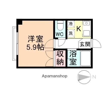 ＡＸＩＳ石金 205 ｜ 富山県富山市石金２丁目（賃貸マンション1K・2階・19.44㎡） その2