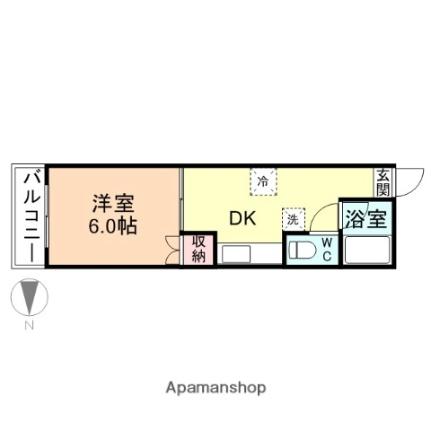 富山県高岡市東上関（賃貸マンション1DK・3階・22.84㎡） その2