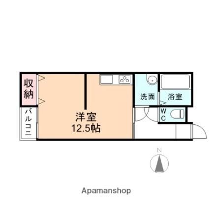 コンチネンタル犬島 202｜富山県富山市犬島１丁目(賃貸アパート1R・2階・33.16㎡)の写真 その2