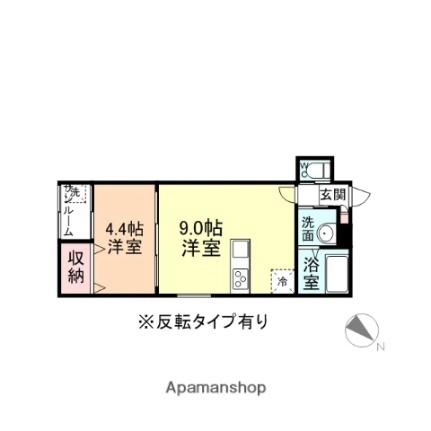 富山県富山市綾田町１丁目(賃貸アパート1LDK・2階・31.00㎡)の写真 その2