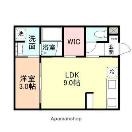 ＩＮＴＥＧＲＡＬ大泉II 102｜富山県富山市大泉(賃貸アパート1LDK・1階・31.12㎡)の写真 その2