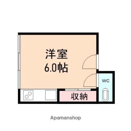 宝山荘 7｜富山県富山市五艘(賃貸アパート1R・2階・14.85㎡)の写真 その2