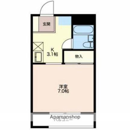 富山県富山市五福（賃貸マンション1K・1階・22.00㎡） その2