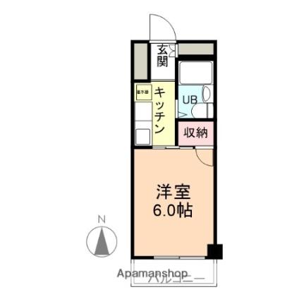 センチュリー黒瀬 115｜富山県富山市黒瀬(賃貸マンション1K・1階・21.52㎡)の写真 その2