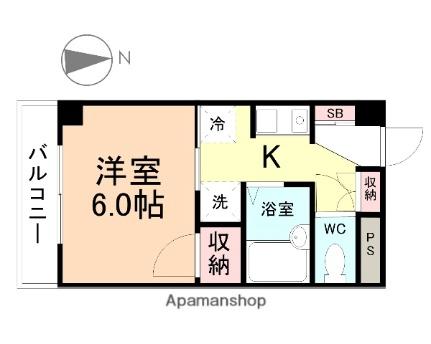 パークハイツ下新 302 ｜ 富山県富山市下新本町（賃貸マンション1K・3階・23.28㎡） その2