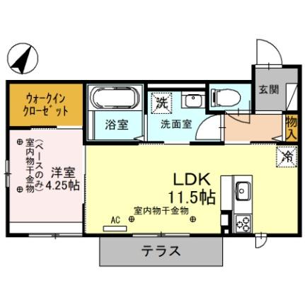 アステールVII 103｜石川県金沢市駅西本町２丁目(賃貸アパート1LDK・1階・40.37㎡)の写真 その2