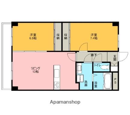 四季の街　ドゥ・モンターニュ泉 603｜石川県金沢市増泉４丁目(賃貸マンション2LDK・6階・63.90㎡)の写真 その2