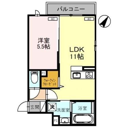 ＤーＲｅｓｉｄｅｎｃｅ諸江町Ｃｏｒａｚｏｎ 201｜石川県金沢市諸江町(賃貸アパート1LDK・2階・39.95㎡)の写真 その2