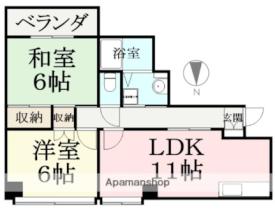 ヴィラ春日 101 ｜ 福井県福井市木田町（賃貸マンション2LDK・1階・57.41㎡） その2