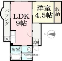 パレス毛矢 4C ｜ 福井県福井市毛矢１丁目（賃貸マンション1LDK・4階・48.27㎡） その2