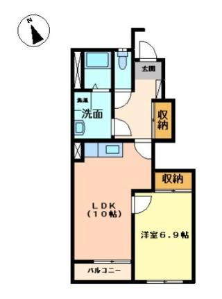 フォレストヴィラ・21 103｜福井県鯖江市米岡町(賃貸アパート1LDK・1階・44.60㎡)の写真 その2