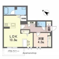 ポントルミネ―ル（森川不動産） 101 ｜ 福井県福井市学園２丁目（賃貸マンション1LDK・1階・48.17㎡） その2