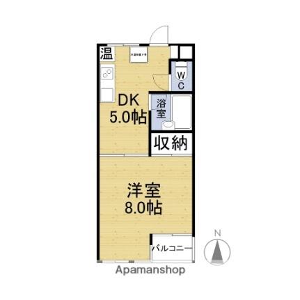 ロイヤルハイツ森下 302｜福井県福井市中央２丁目(賃貸マンション1DK・3階・30.43㎡)の写真 その2