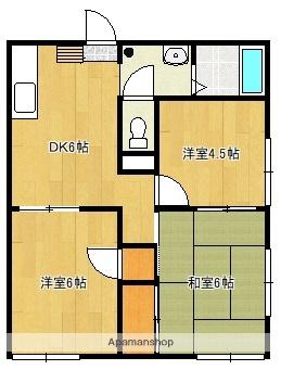 メゾン飯田 ｜山梨県笛吹市春日居町国府(賃貸アパート3DK・1階・42.36㎡)の写真 その2