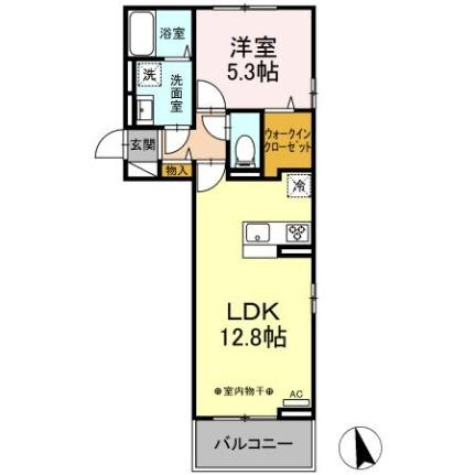 ＤーＲＯＯＭ清水新居I 201｜山梨県中巨摩郡昭和町清水新居(賃貸アパート1LDK・2階・43.77㎡)の写真 その2