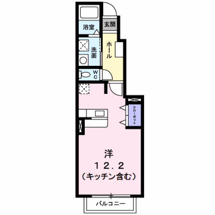 エレガンシアＢ 103 ｜ 山梨県甲府市国母８丁目（賃貸アパート1R・1階・32.90㎡） その2