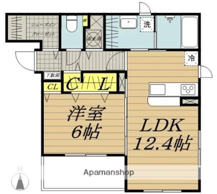 ｕ・ラディアンス 102 ｜ 長野県伊那市狐島（賃貸マンション1LDK・1階・51.28㎡） その2