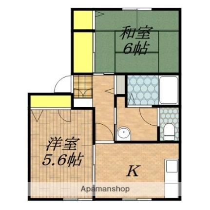 フレグランスホワイトハーベスト A101 ｜ 長野県飯田市毛賀（賃貸アパート2K・1階・44.51㎡） その2