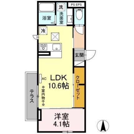 長野県長野市中越２丁目（賃貸アパート1LDK・1階・37.16㎡） その2