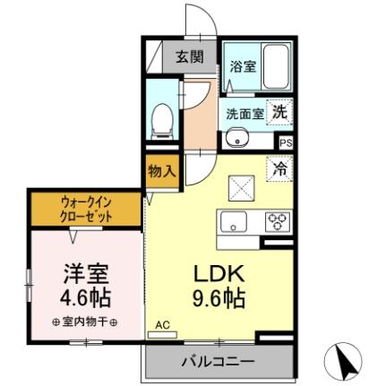 ｓｋｙ吉田 105｜長野県塩尻市大字広丘吉田(賃貸アパート1LDK・1階・37.03㎡)の写真 その2