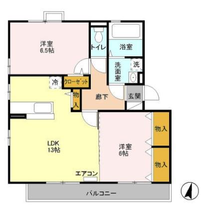 長野県長野市豊野町豊野（賃貸アパート2LDK・2階・61.62㎡） その2