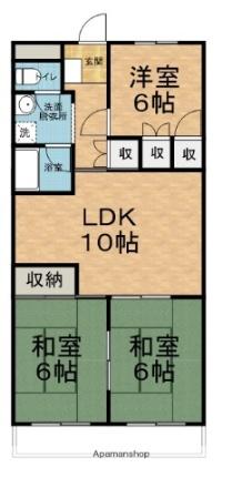 長野県松本市波田（賃貸マンション3LDK・3階・59.40㎡） その2