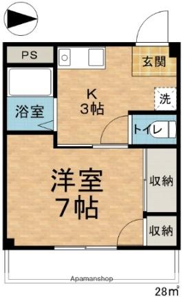 メゾン巣山 301｜長野県松本市清水２丁目(賃貸マンション1K・3階・28.00㎡)の写真 その2