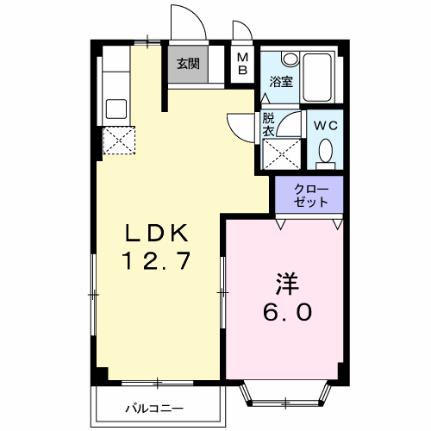 エルディム花水木西棟 103｜長野県松本市大字原(賃貸アパート1LDK・1階・39.74㎡)の写真 その2