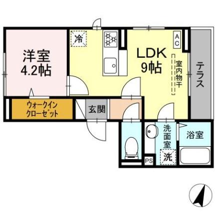 ル・プレヒカリ 101｜長野県松本市中条(賃貸アパート1LDK・1階・33.83㎡)の写真 その2