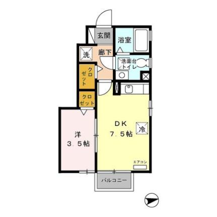 フィエルテ  ｜ 長野県長野市大字小柴見（賃貸アパート1DK・1階・29.43㎡） その2