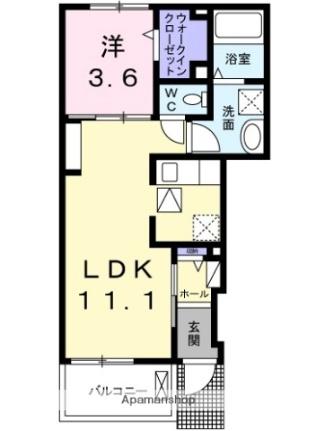 アンダンテ ｜岐阜県瑞浪市和合町２丁目(賃貸アパート1LDK・1階・37.81㎡)の写真 その2