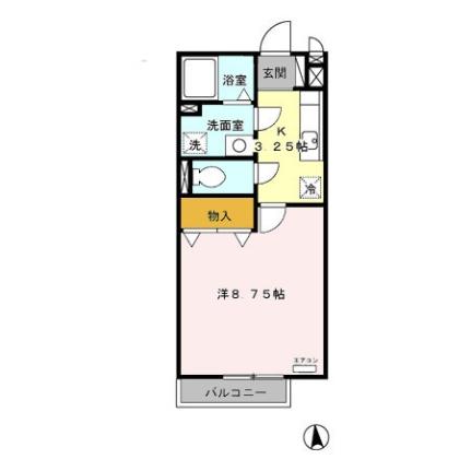 サンフォンテ　Ｃ 108｜静岡県富士市新橋町(賃貸アパート1K・1階・30.27㎡)の写真 その2