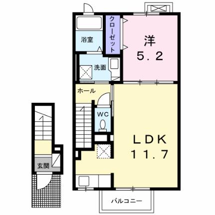 サンライトヒルII 205｜静岡県富士市今泉(賃貸アパート1LDK・2階・43.32㎡)の写真 その2