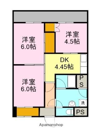 カーサベルデ大山 302｜静岡県富士市加島町(賃貸マンション3DK・3階・50.40㎡)の写真 その2