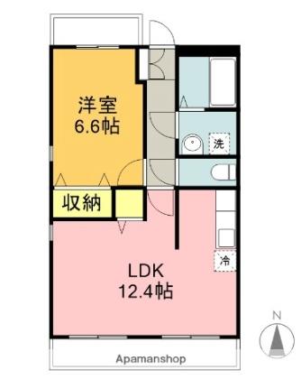 ＬＡＴＴＥ外原館 205｜静岡県駿東郡清水町徳倉(賃貸マンション1LDK・2階・45.36㎡)の写真 その2