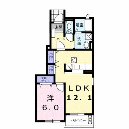 コウハイムII 101 ｜ 静岡県三島市壱町田（賃貸アパート1LDK・1階・45.72㎡） その2