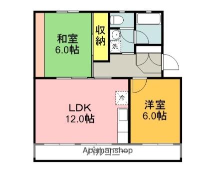 静岡県沼津市米山町(賃貸マンション2LDK・2階・54.04㎡)の写真 その2