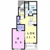 グラン・メゾン　御門 102 ｜ 静岡県伊豆の国市御門（賃貸アパート1LDK・1階・44.20㎡） その2